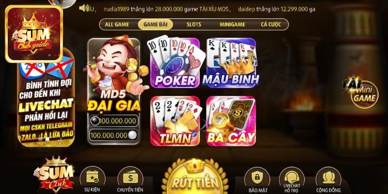 Khám phá kho game Sumclub hấp dẫn và đặc sắc